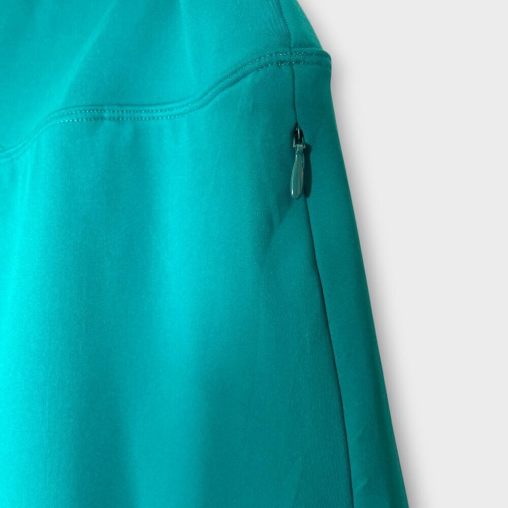 Pinspark Tennis Golf Skirt Skort Sz L Green Pockets UPF 50+ NEW - Picture 4 of 9
